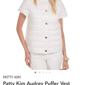 Patty Kim Audrey Puffer Vest quilted white  $239